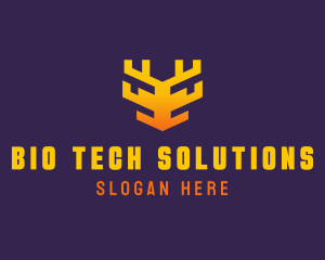 Digital Tech Antler logo design