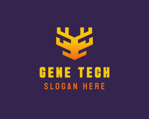 Digital Tech Antler logo design