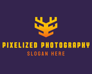 Digital Tech Antler logo design