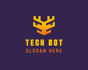 Digital Tech Antler logo design