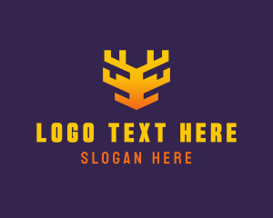 Tech - Digital Tech Antler logo design
