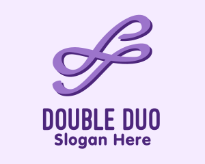 Double Infinity Symbol  logo design