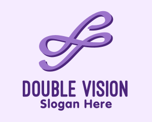 Double Infinity Symbol  logo design