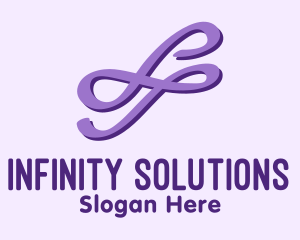 Double Infinity Symbol  logo design