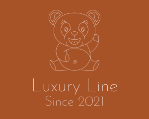 Chubby Panda Line logo design