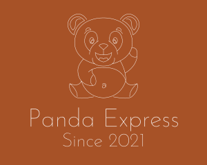 Chubby Panda Line logo design