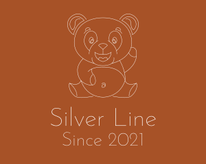 Chubby Panda Line logo design