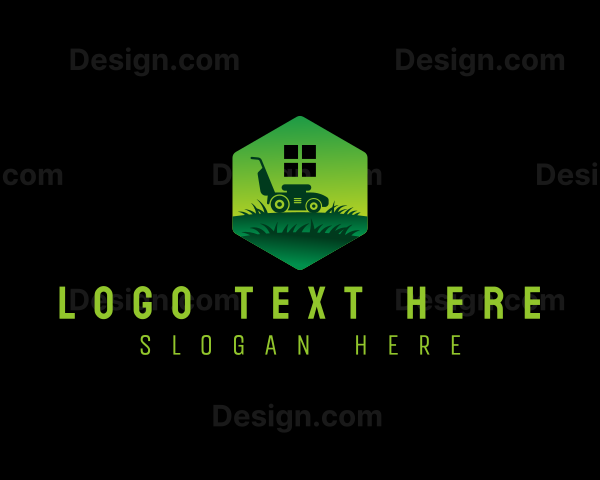 Lawn Grass Cutter Logo