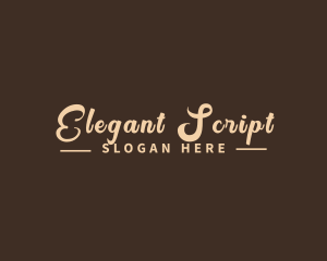 Script Brand Business logo design