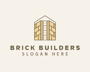 Home Construction Brick logo design