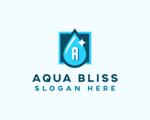 Aqua Water Droplet logo design