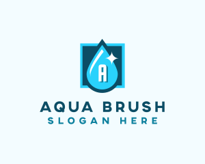 Aqua Water Droplet logo design