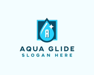 Aqua Water Droplet logo design