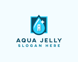 Aqua Water Droplet logo design