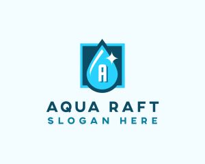 Aqua Water Droplet logo design