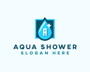 Aqua Water Droplet logo design