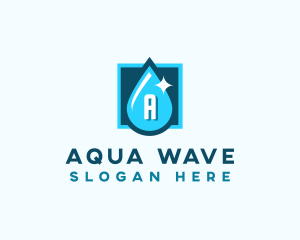 Aqua Water Droplet logo