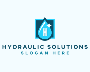 Aqua Water Droplet logo design