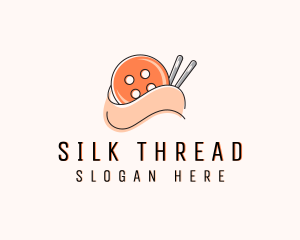 Sewing Button Needle Thread  logo design