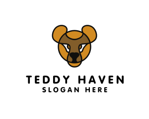 Teddy Bear Outline logo design