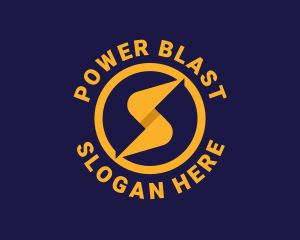 Power Lightning Bolt logo design