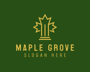 Maple Leaf Pillar  logo design
