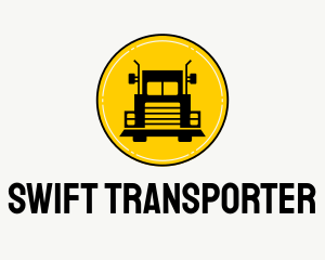 Trailer Truck Transportation  logo design