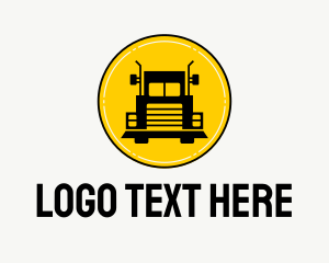 Truck - Trailer Truck Transportation logo design