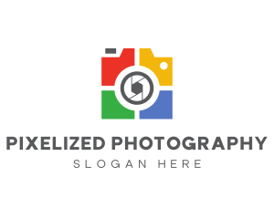 Colorful Tile Camera logo design