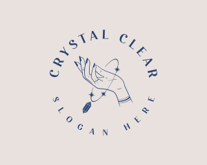 Hand Crystal Bracelet logo design