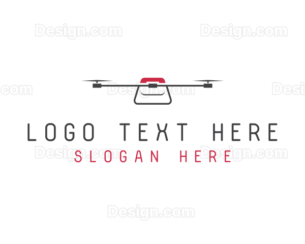 Technology Flying Drone Logo