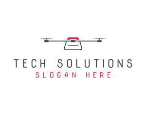 Technology Flying Drone logo design