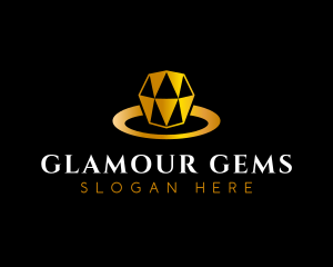 Gold Diamond Ring logo design