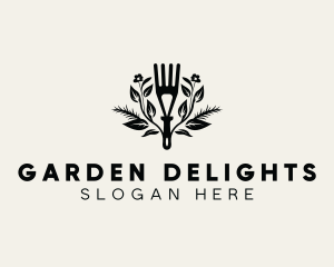 Garden Trowel Plant  logo design