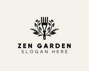 Garden Trowel Plant  logo design