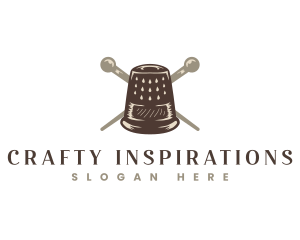  Thimble Crafted  Sewing logo
