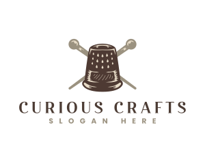  Thimble Crafted  Sewing logo
