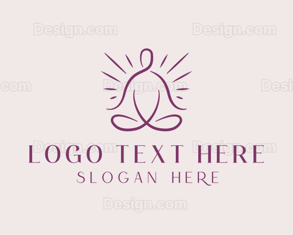 Yoga Health Fitness Logo