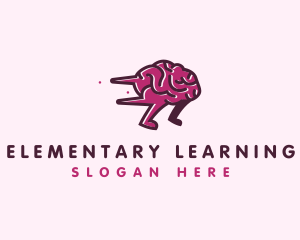 Brain Run Learning logo design