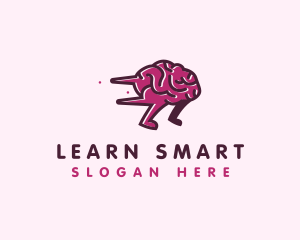 Brain Run Learning logo design