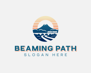 Mountain Train Travel logo design