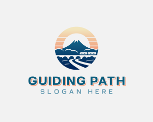 Mountain Train Travel logo design