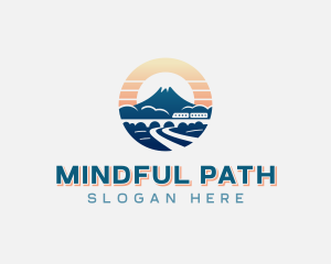 Mountain Train Travel logo design