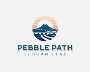 Mountain Train Travel logo design