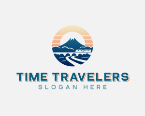 Mountain Train Travel logo design