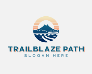 Mountain Train Travel logo design