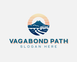 Mountain Train Travel logo design