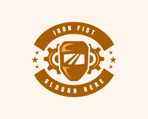 Industrial Welding Mask Gear logo design