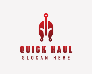 Circuit Spartan Helmet logo design