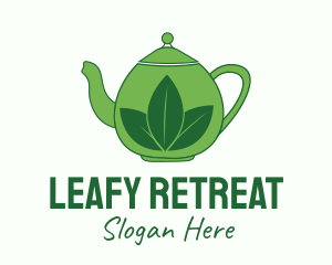 Green Tea Pot logo design